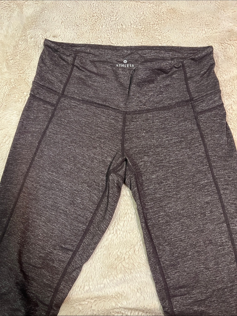 Athleta Dark Heather Brown Leggings